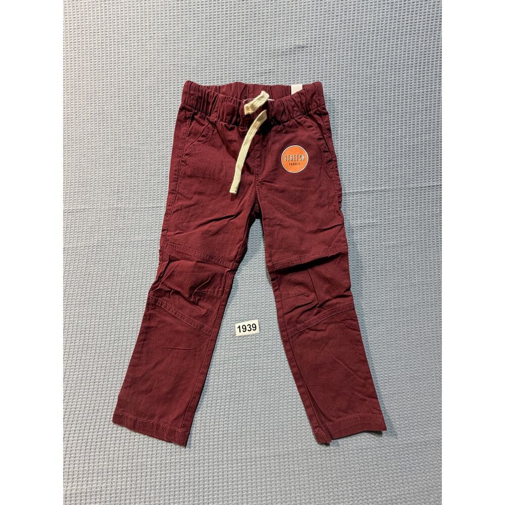 The Children's Place Stretch Fabric Pants Boys Sz 4 Red‎ Brand New